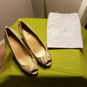 Stuart Weitzman Snakeskin Pumps